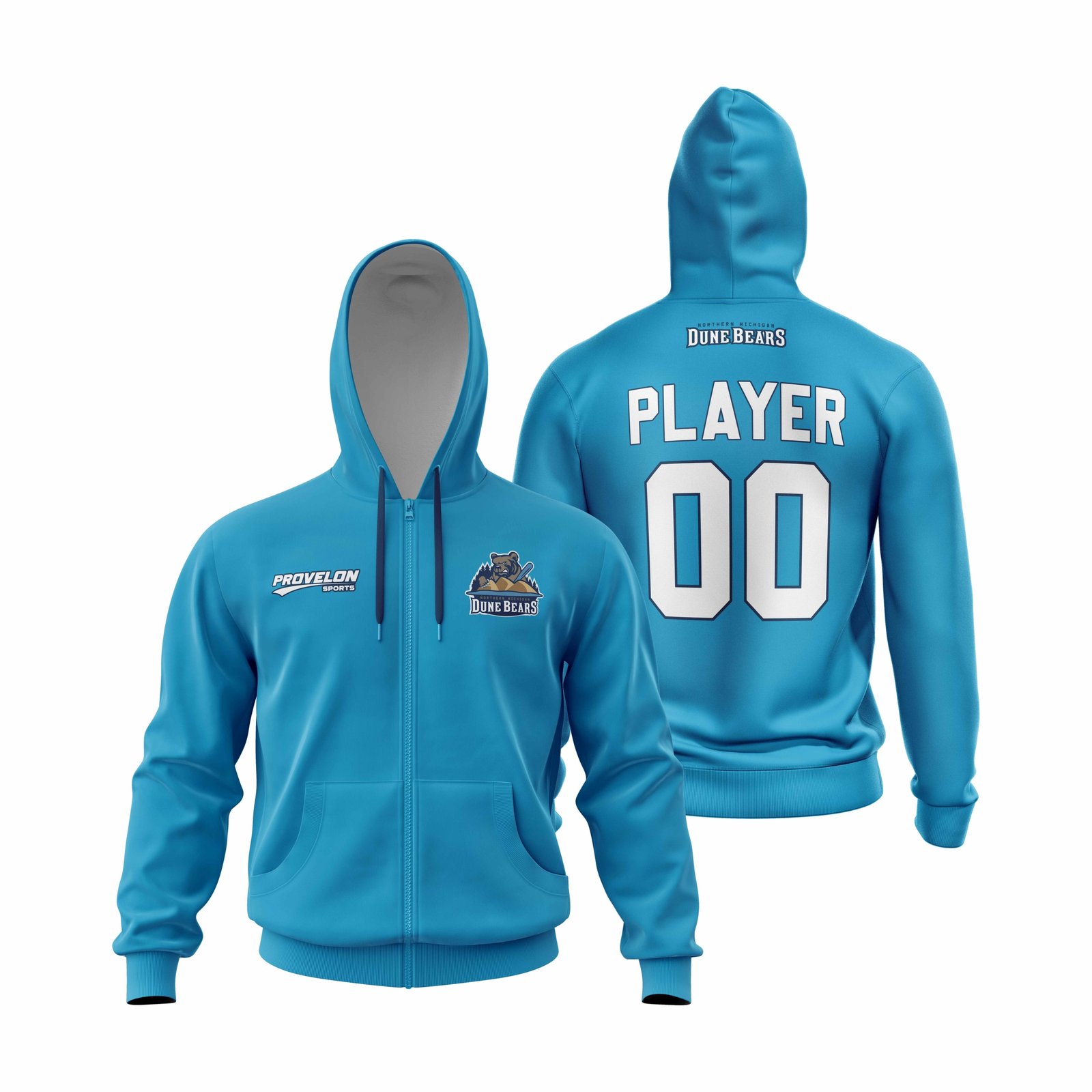 Custom pullover hoodie with embroidered chest logo