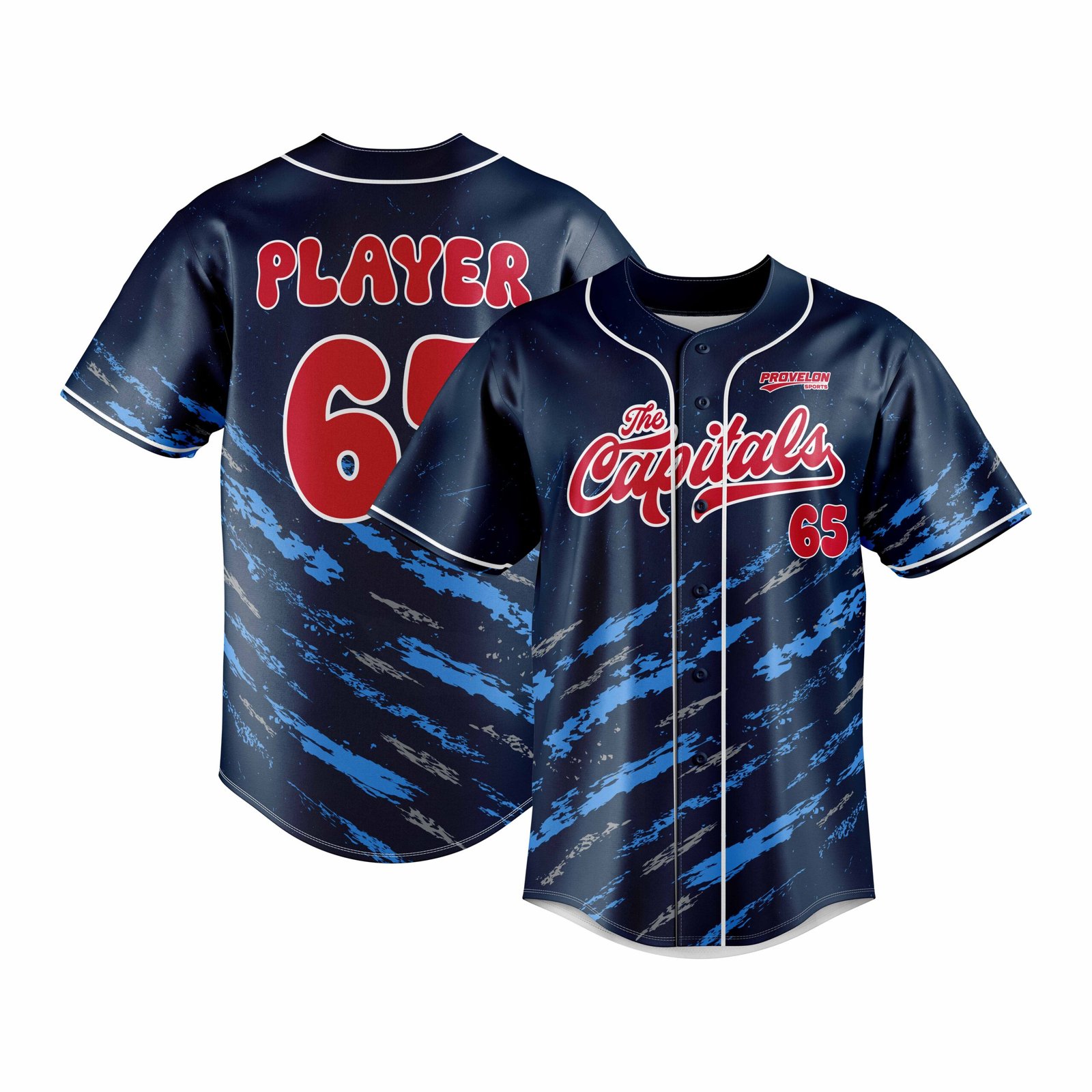 Customizable baseball jersey
