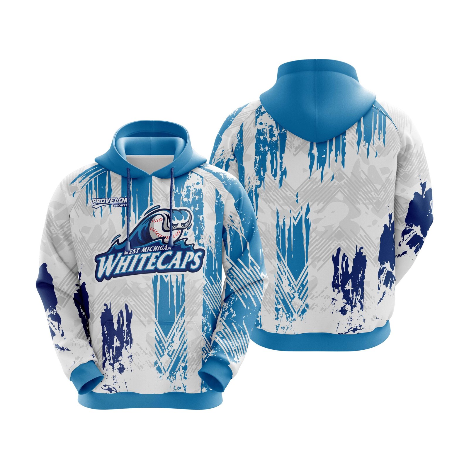 Grunge splatter team hoodie