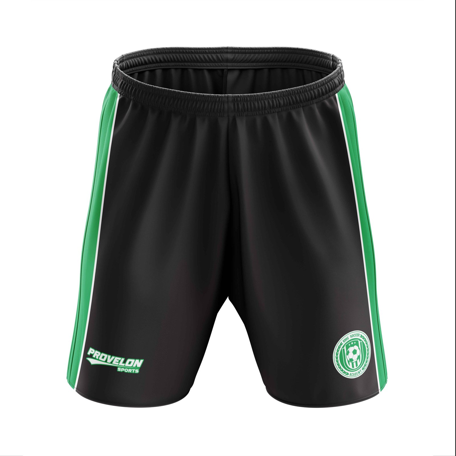 custom black football shorts