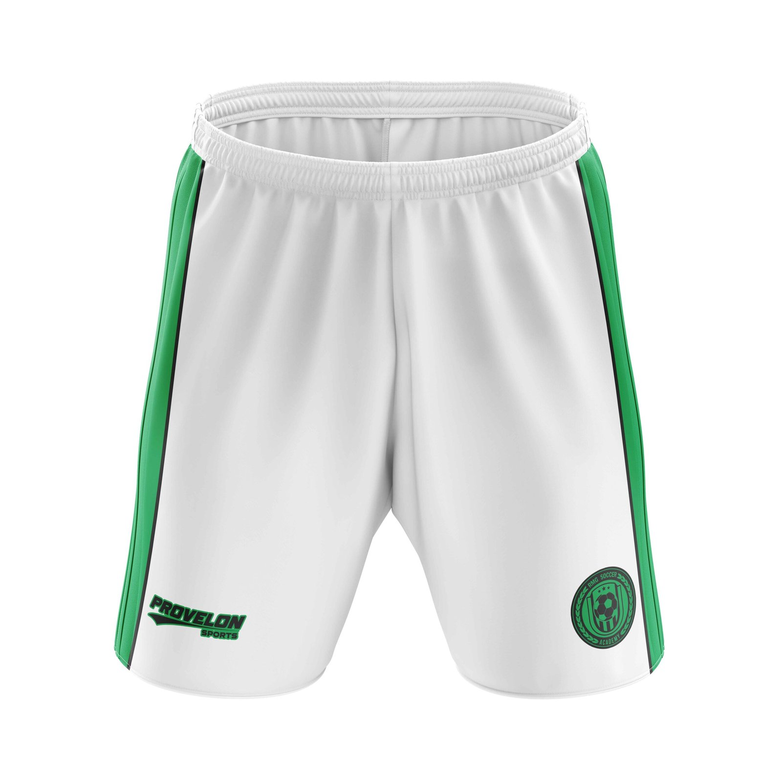 custom white football shorts