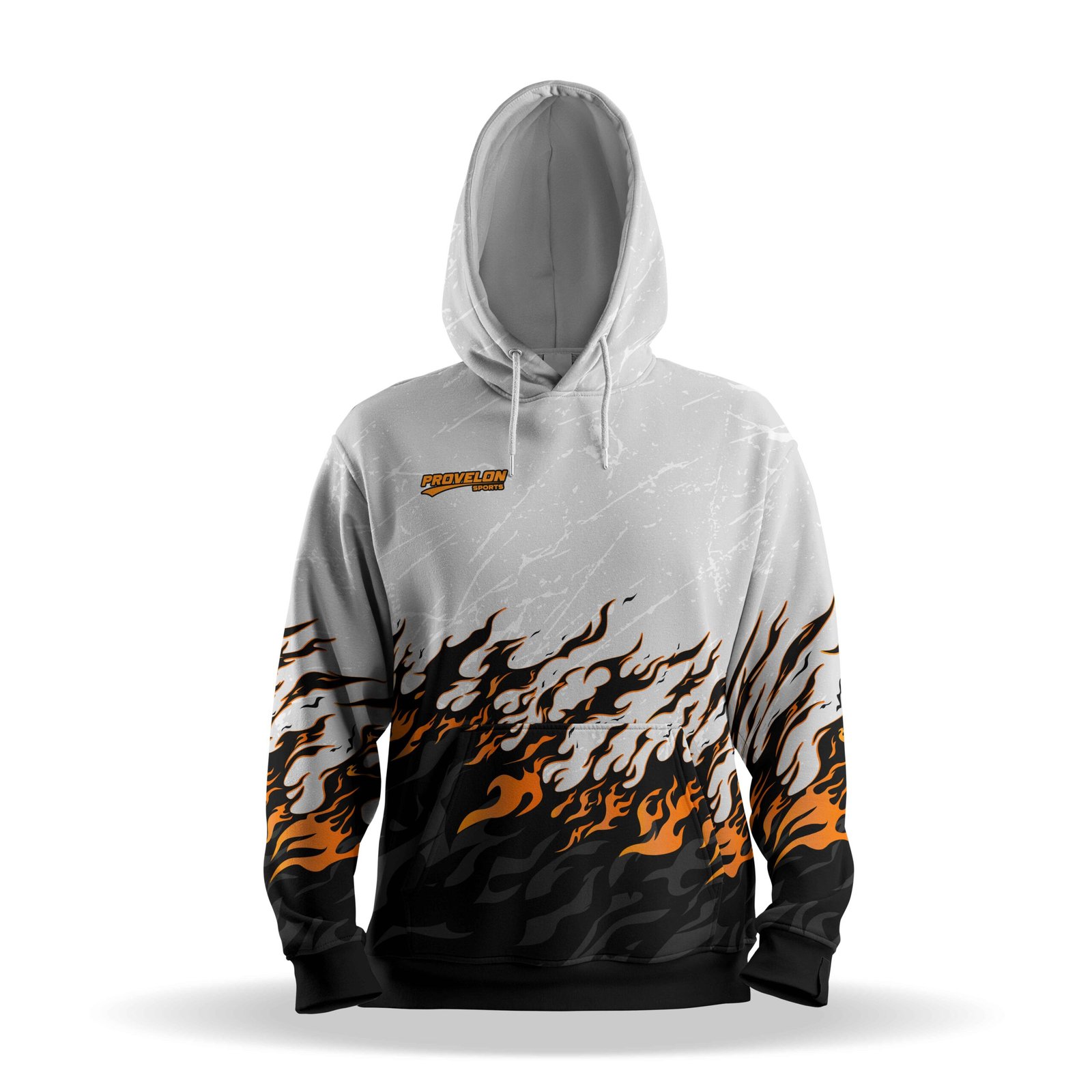 custom flame hoodie