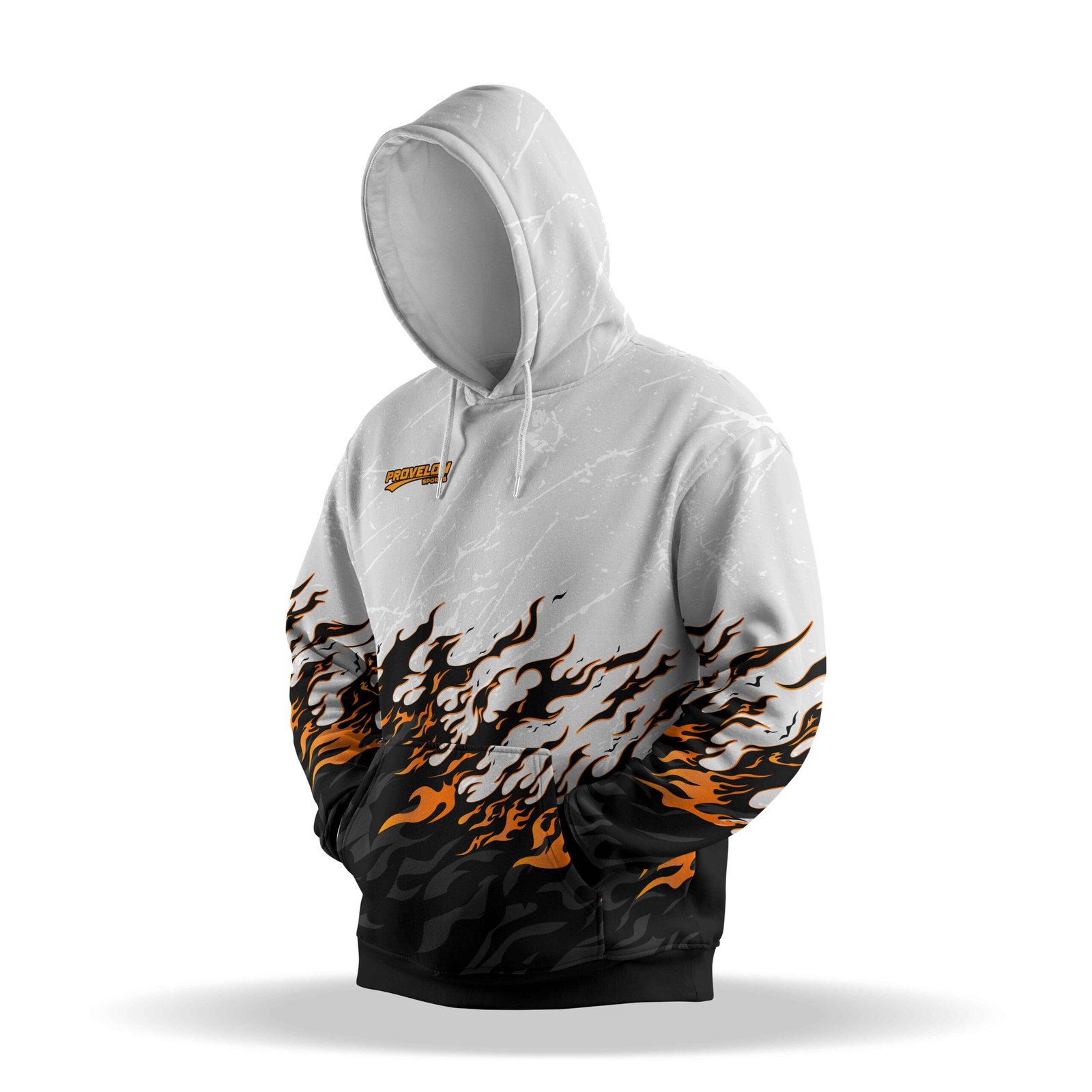 custom flame hoodie