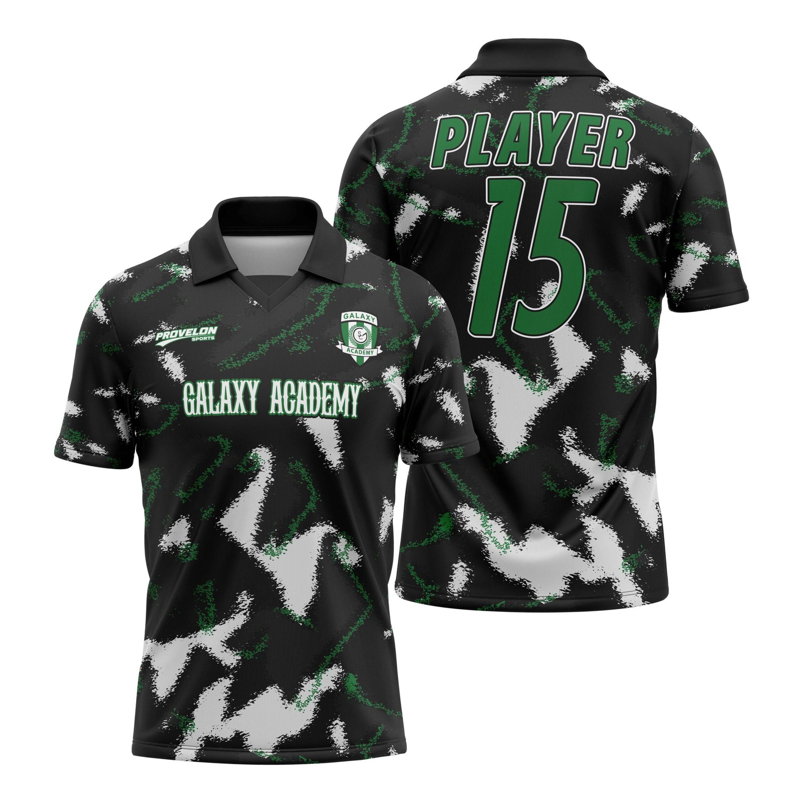 Custom Black Green Soccer Jersey