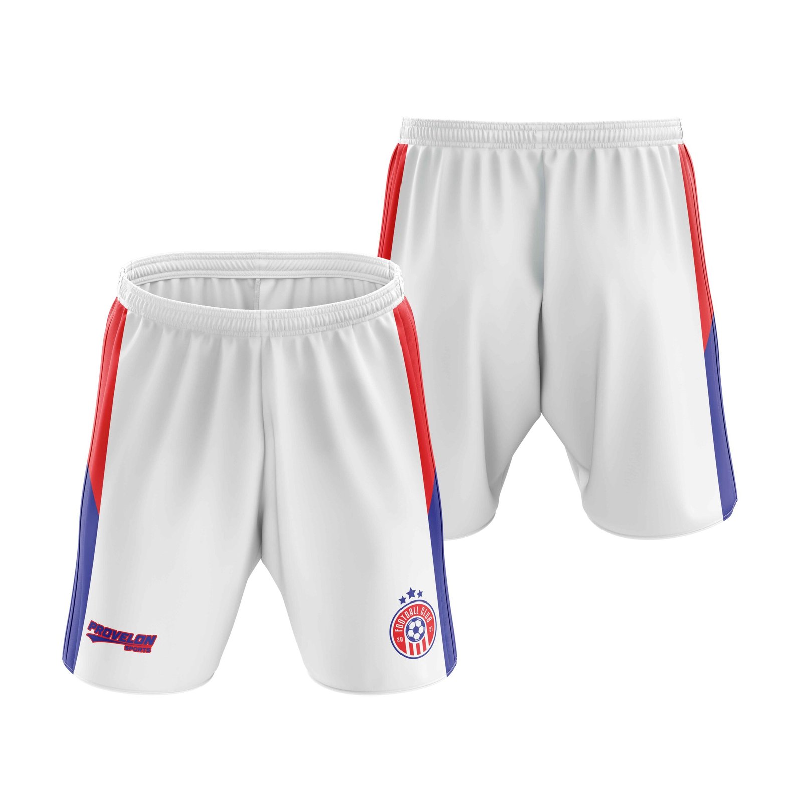 custom football shorts white