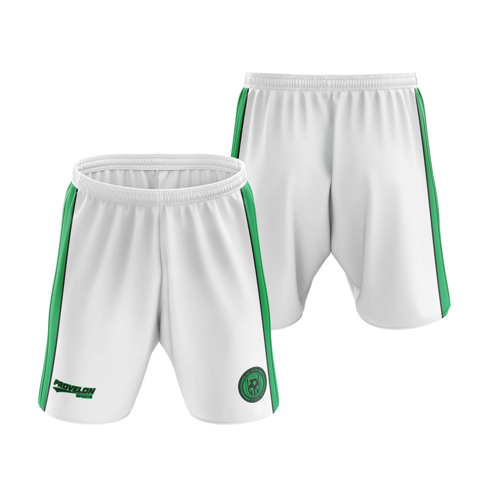 custom white football shorts